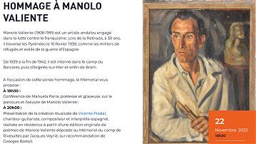 Hommage à Manolo Valiente – Mémorial de Rivesaltes les 22 et 23 novembre