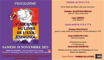 Journée du Livre de l’exil espagnol à Toulouse.